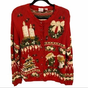 VTG CAROLINA COLOURS Chunky Knit Sweater EUC